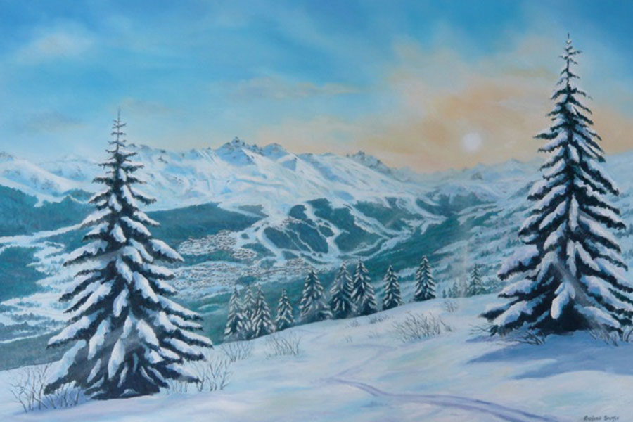 Meribel Art by Richard Stuttle