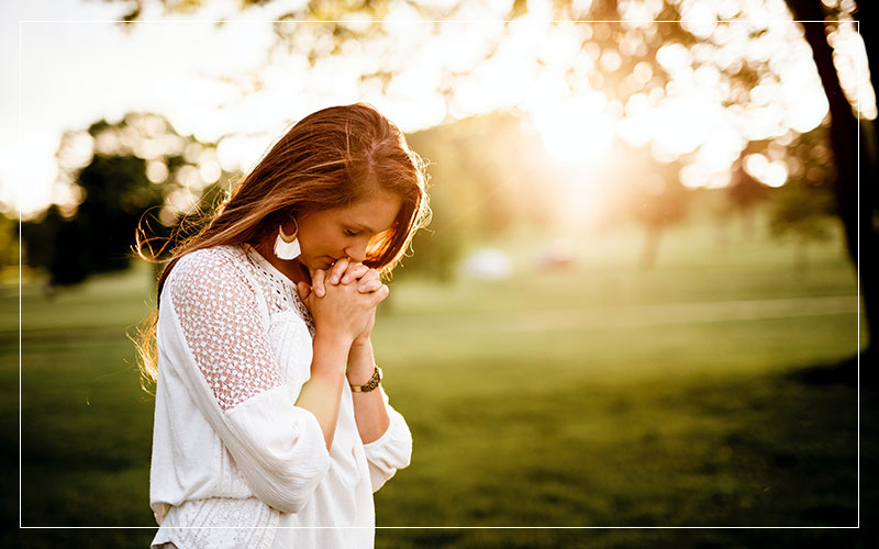 Beautiful woman in sunlight