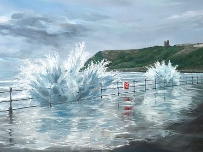 Scarborough Waves Art by Richard Stuttle