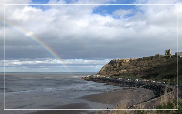 Rainbow Scarborough Castle, UK