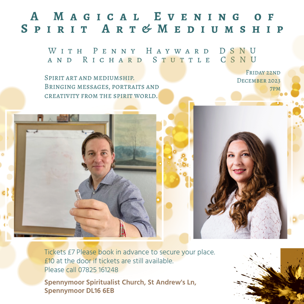 Richard Stuttle CSNU and Penny Hayward DSNU Spirit Art and Mediumship