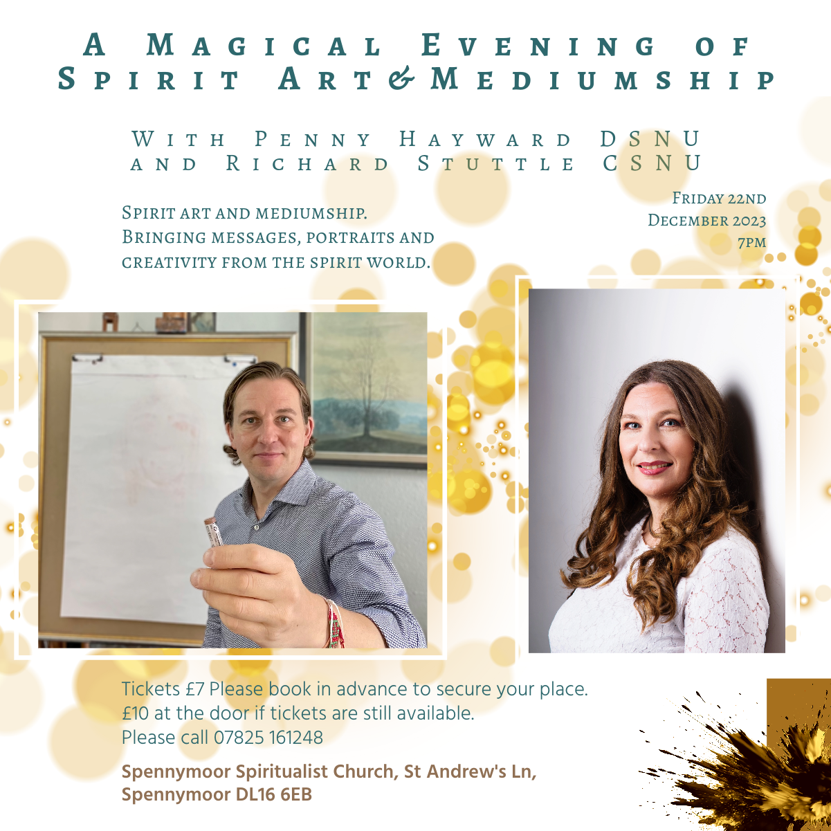 Richard Stuttle CSNU and Penny Hayward DSNU Spirit Art and Mediumship